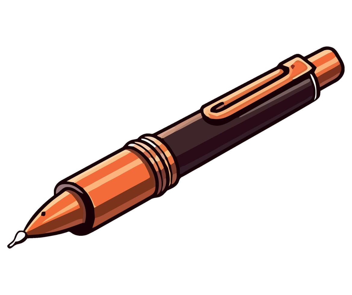 Pen price 1 credit usd 1 vector