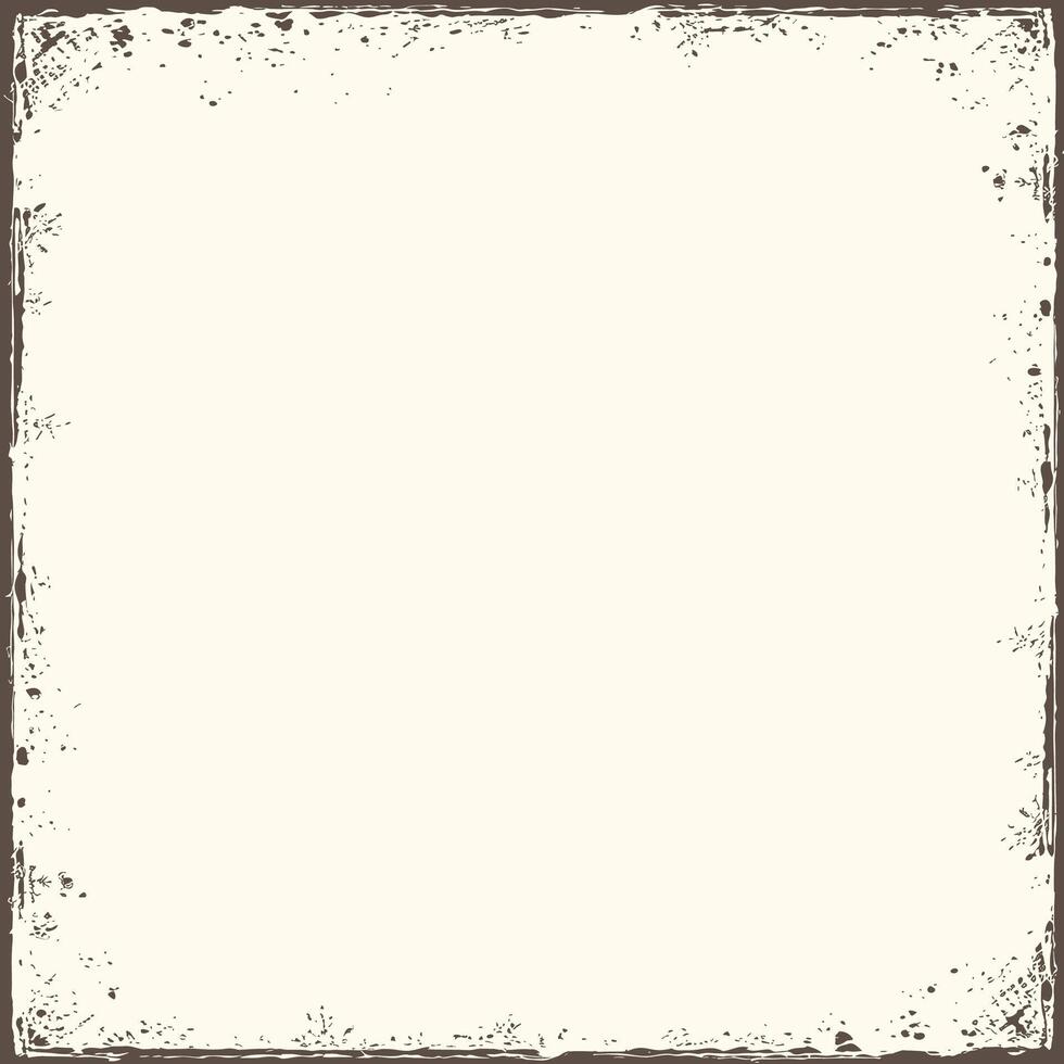 A vintage-style photo frame with a distressed, textured border vector