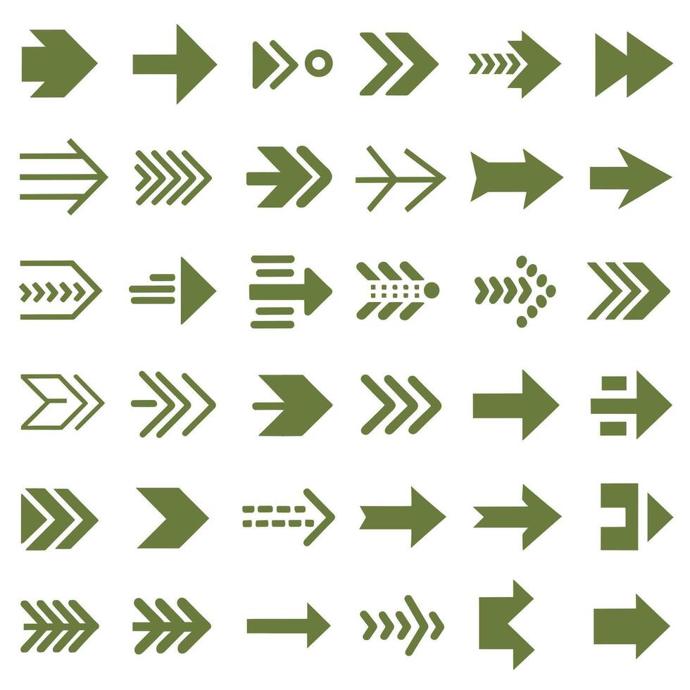 Arrow icons set vector