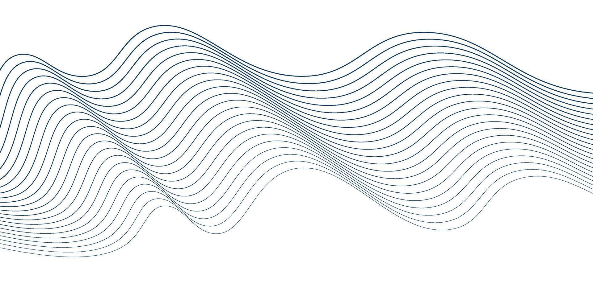 Abstract wavy lines pattern design modern futuristic background. illustration. vector