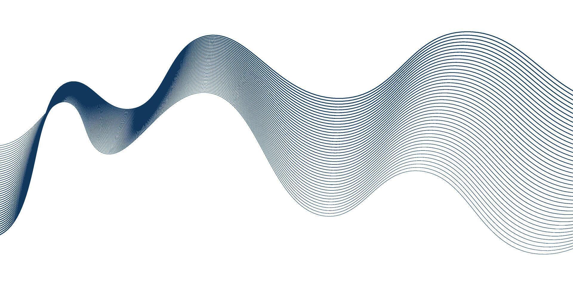 Abstract wavy stripe lines design background. illustration. vector