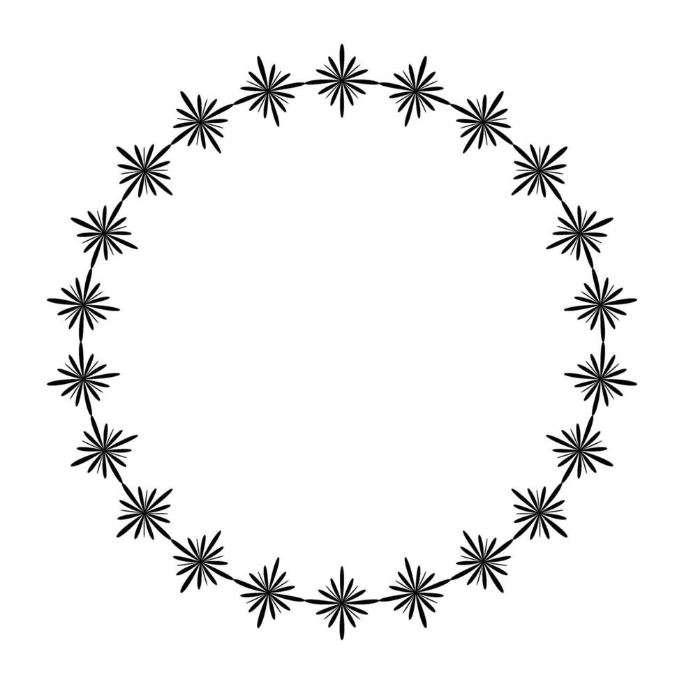 Decorative frame border isolated on white background. design vector