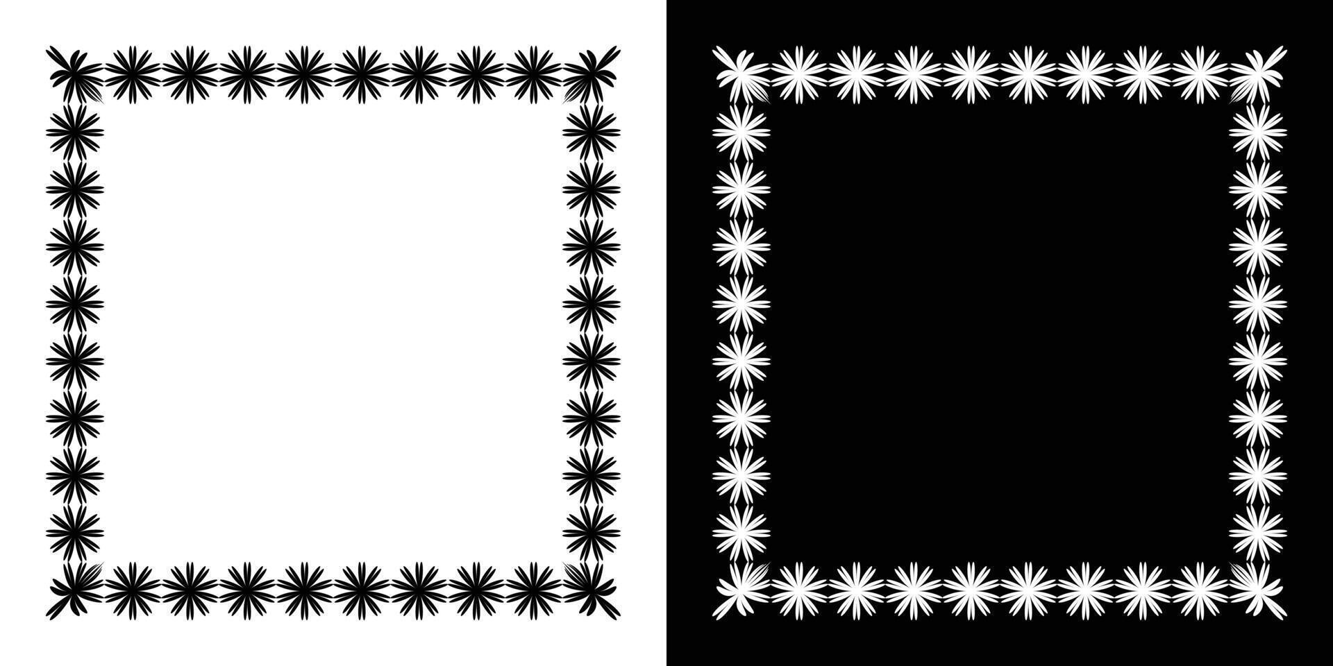 Decorative ornament frames set isolated background. design vector