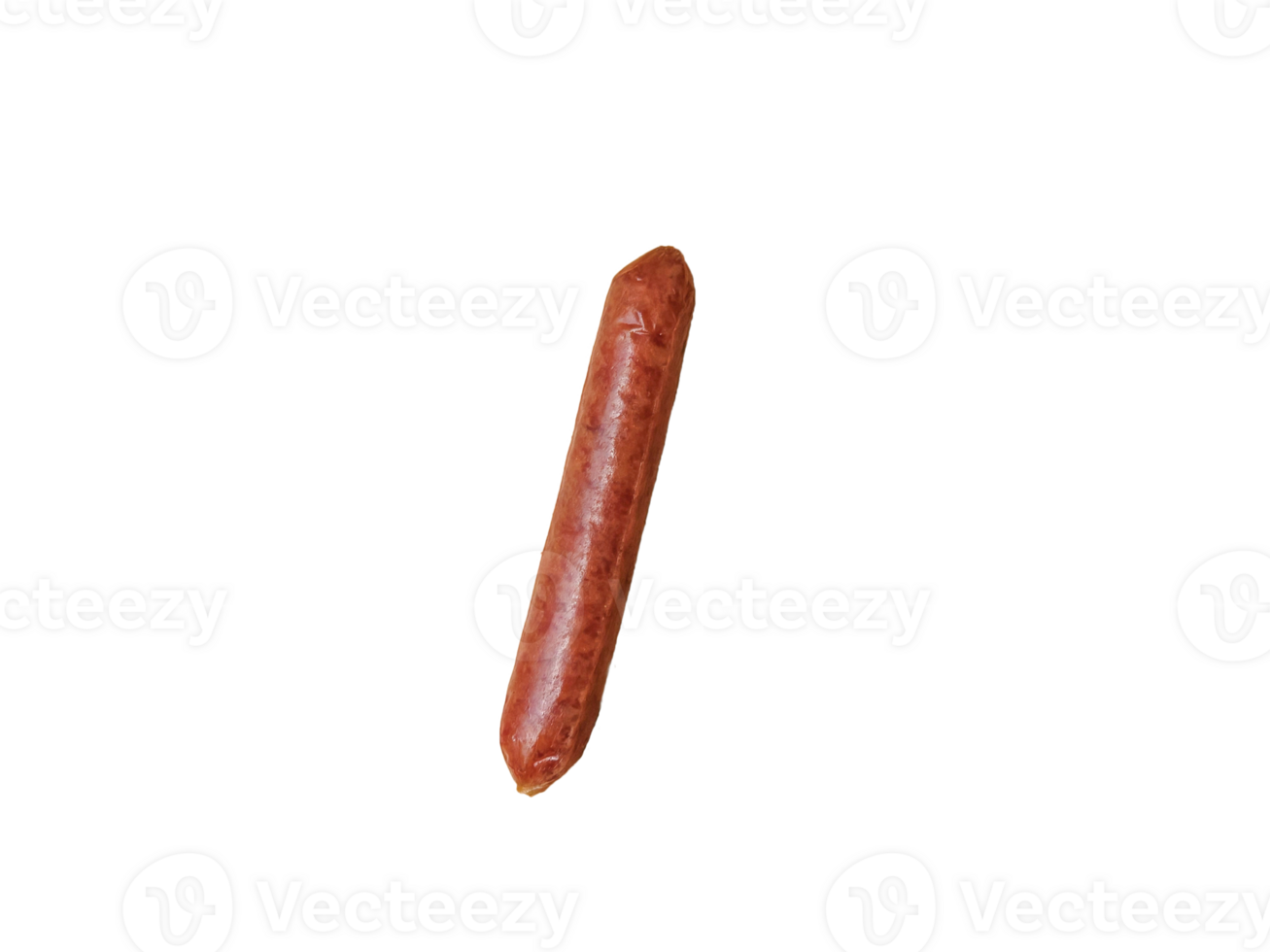 one chinese sausage isolated on transparent background png