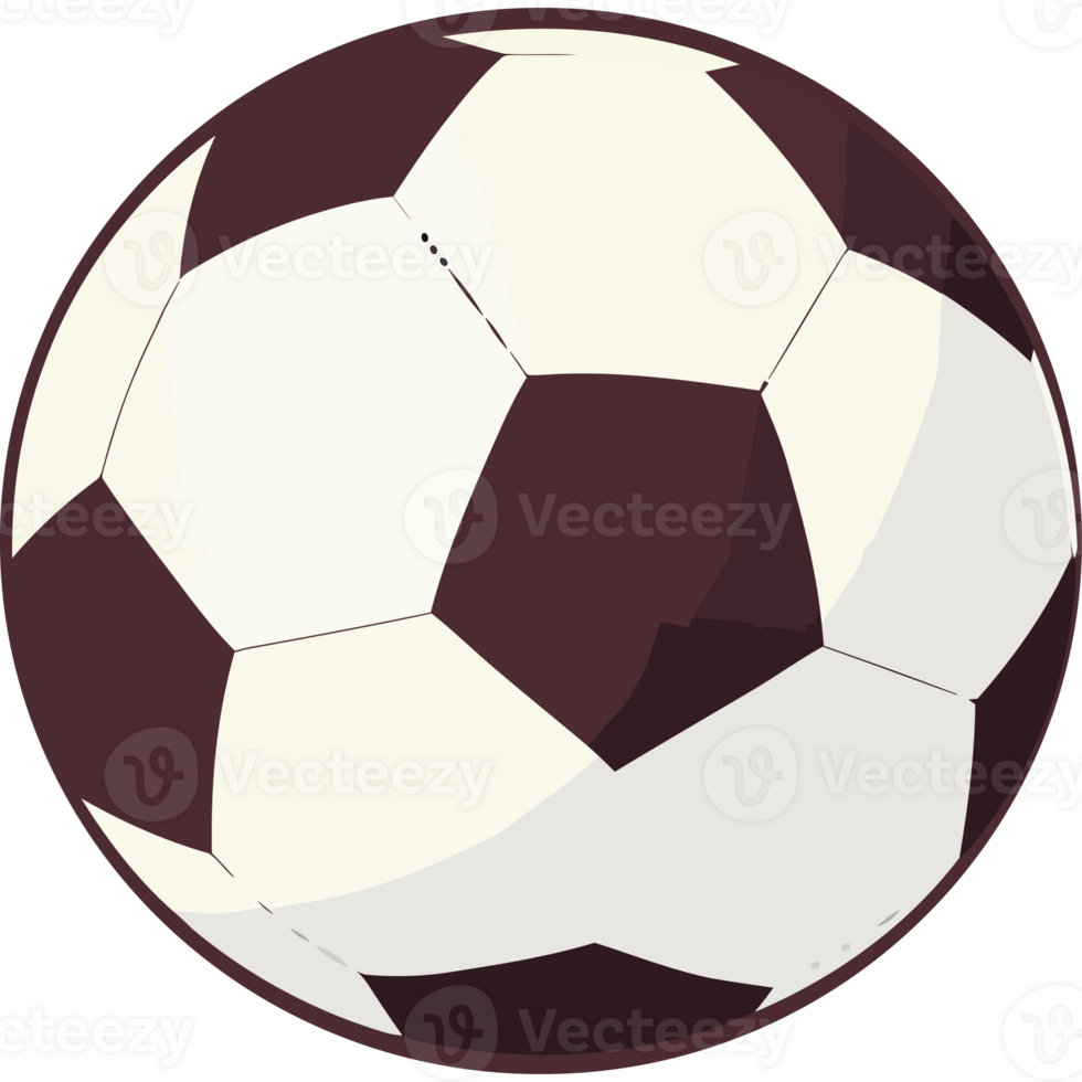 A soccer ball on a transparent background png