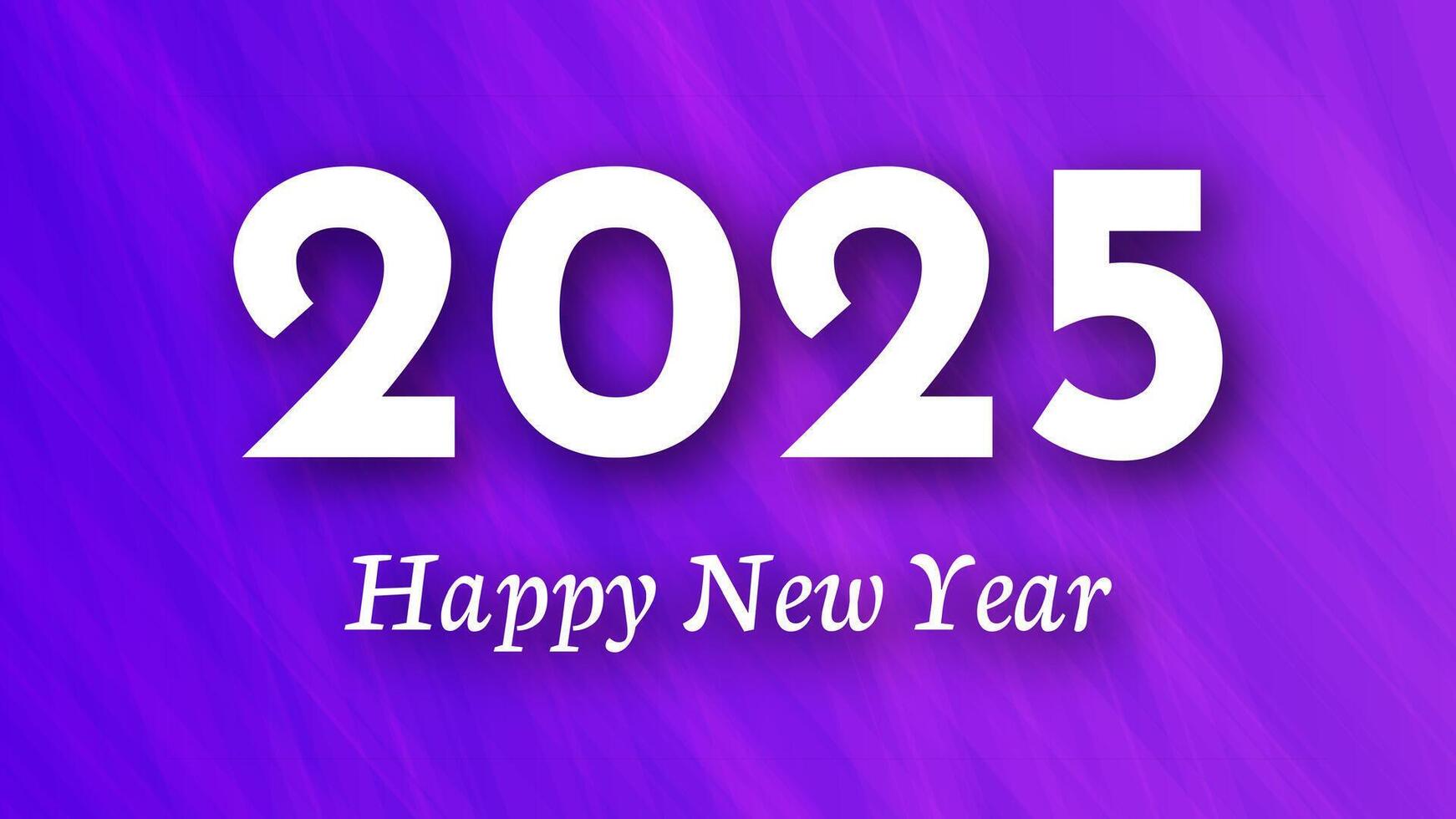 2025 Happy New Year on colorful background vector