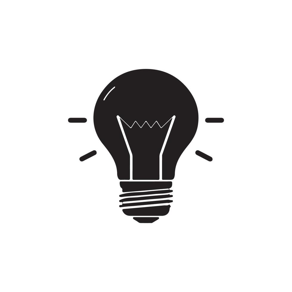 Art inspired lightbulb icon design vector