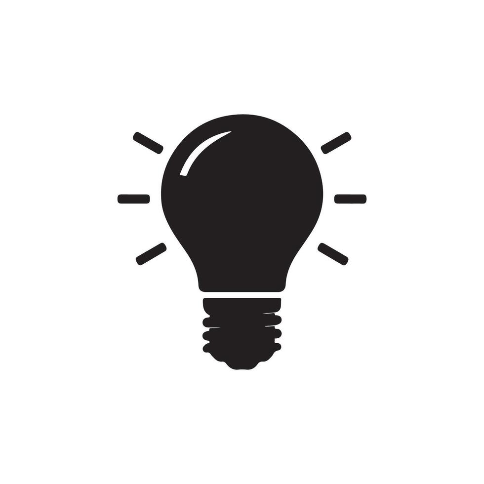 Creative lightbulb icon design vector