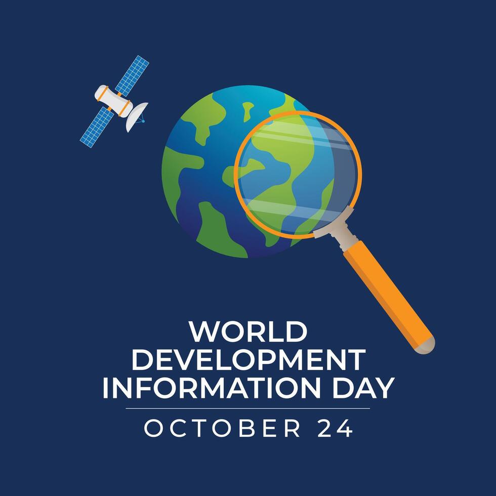 World development information day design template good for celebration usage. World development information day design. flat design. eps 10. vector
