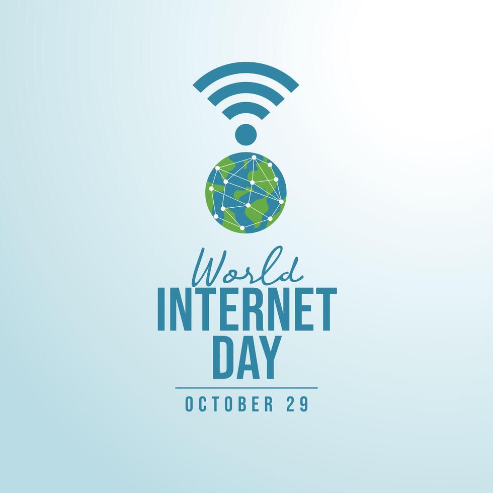 National Internet Day design template good for celebration usage. National Internet Day design. flat design. eps 10. vector