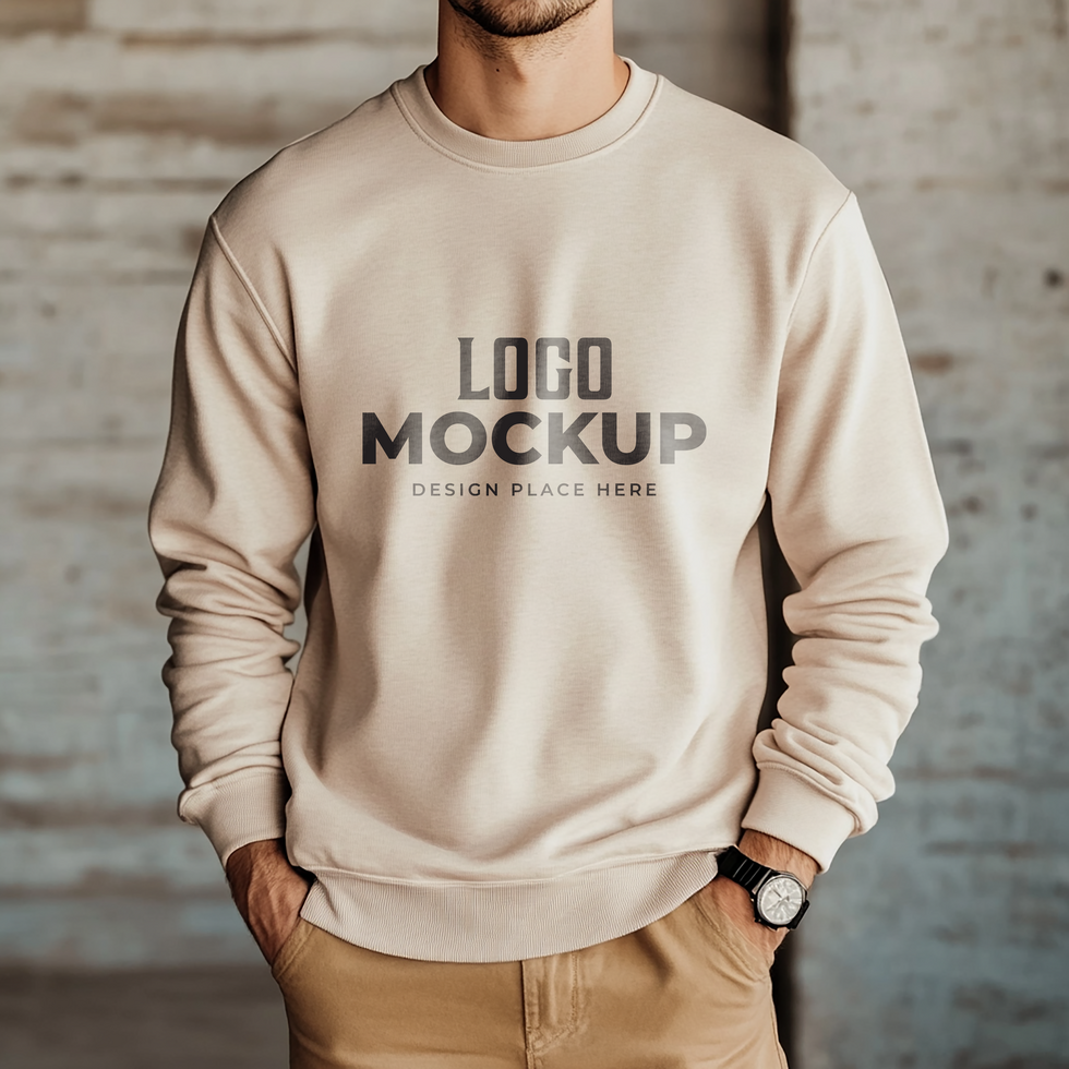 sweater apparel shoot mockup design psd