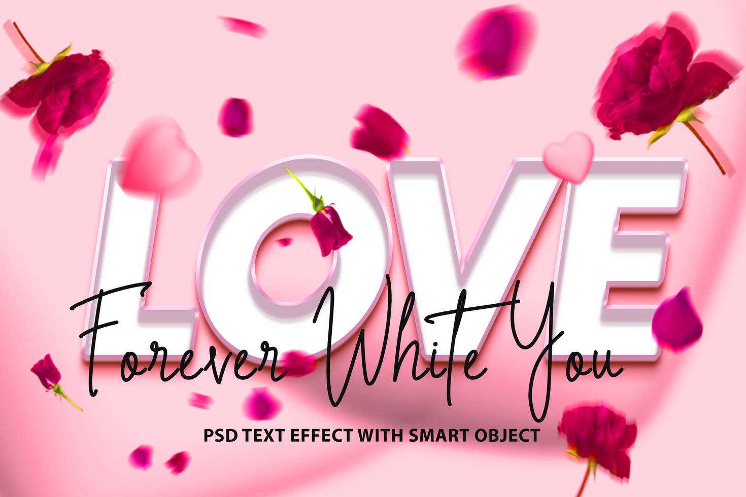 Love text effect psd