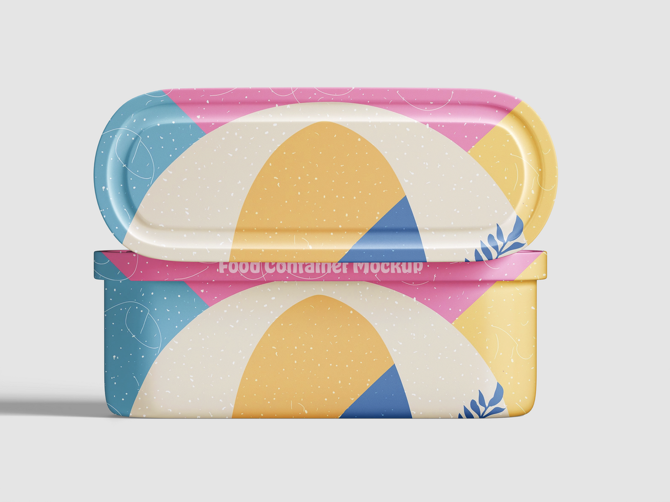 Food packaging mockup, presentation design psd