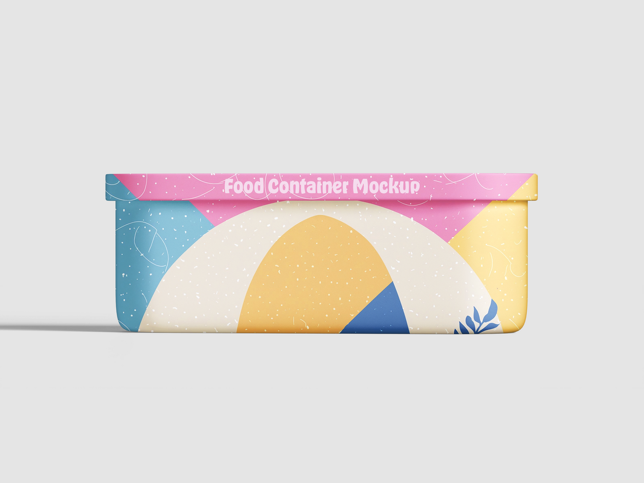 Realistic food packaging mockup psd