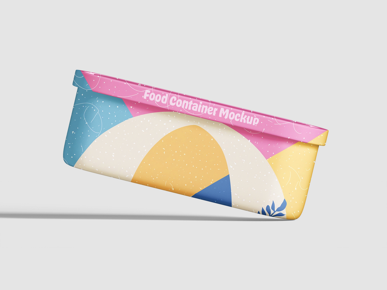 Realistic food container mockup psd