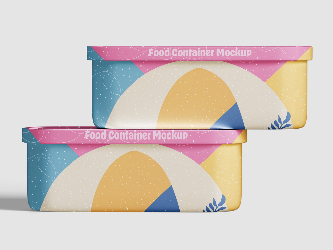 Ice cream container mockup psd