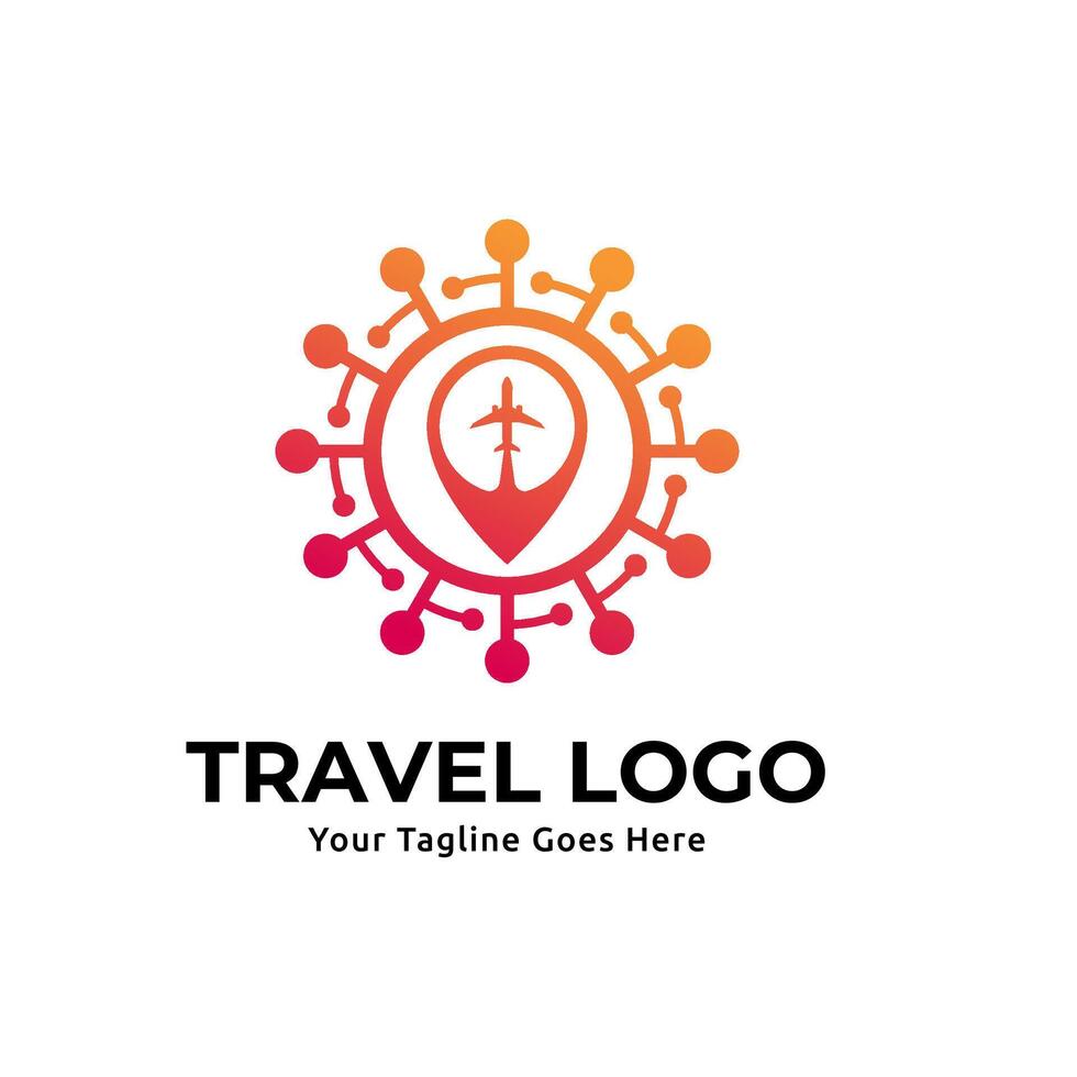 Travel logo design template vector