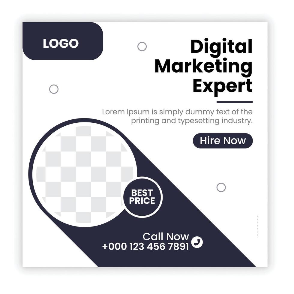 Digital business marketing social media post and web banner Digital business marketing social media post and web banner vector
