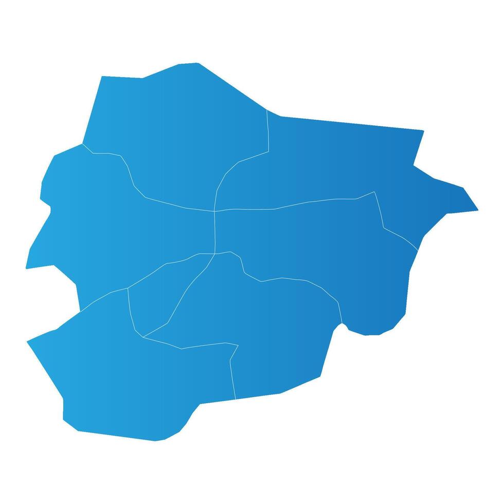 Andora district Country land Map vector