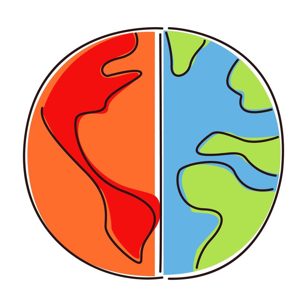 climate change global warming concept vector