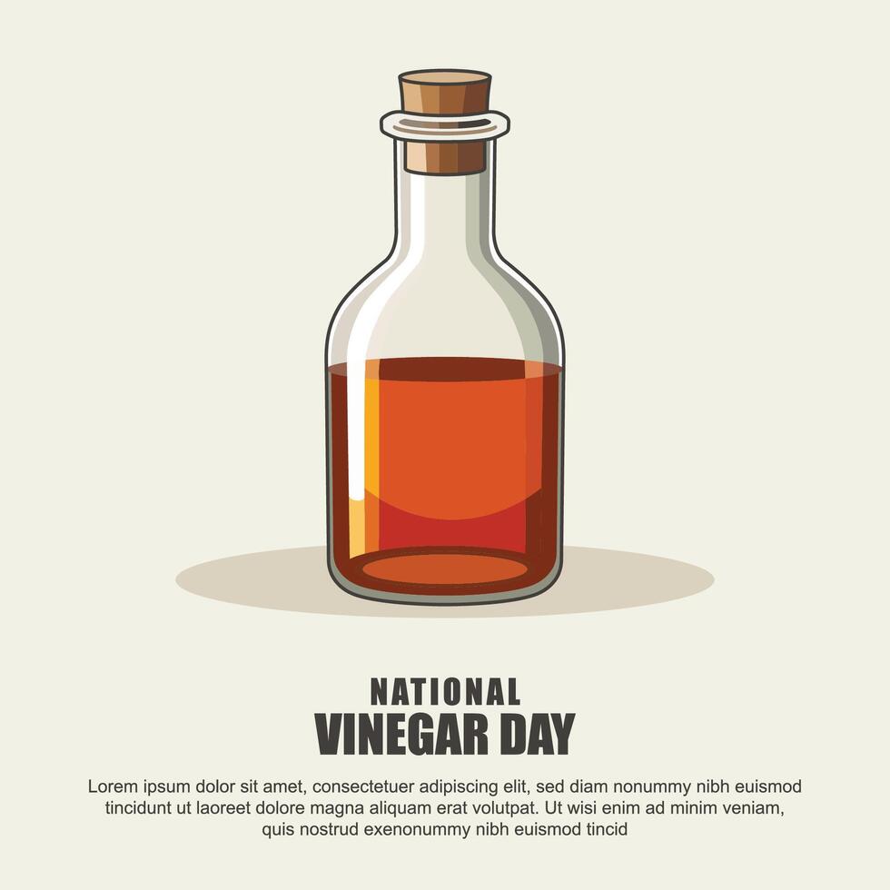 National Vinegar Day background. vector