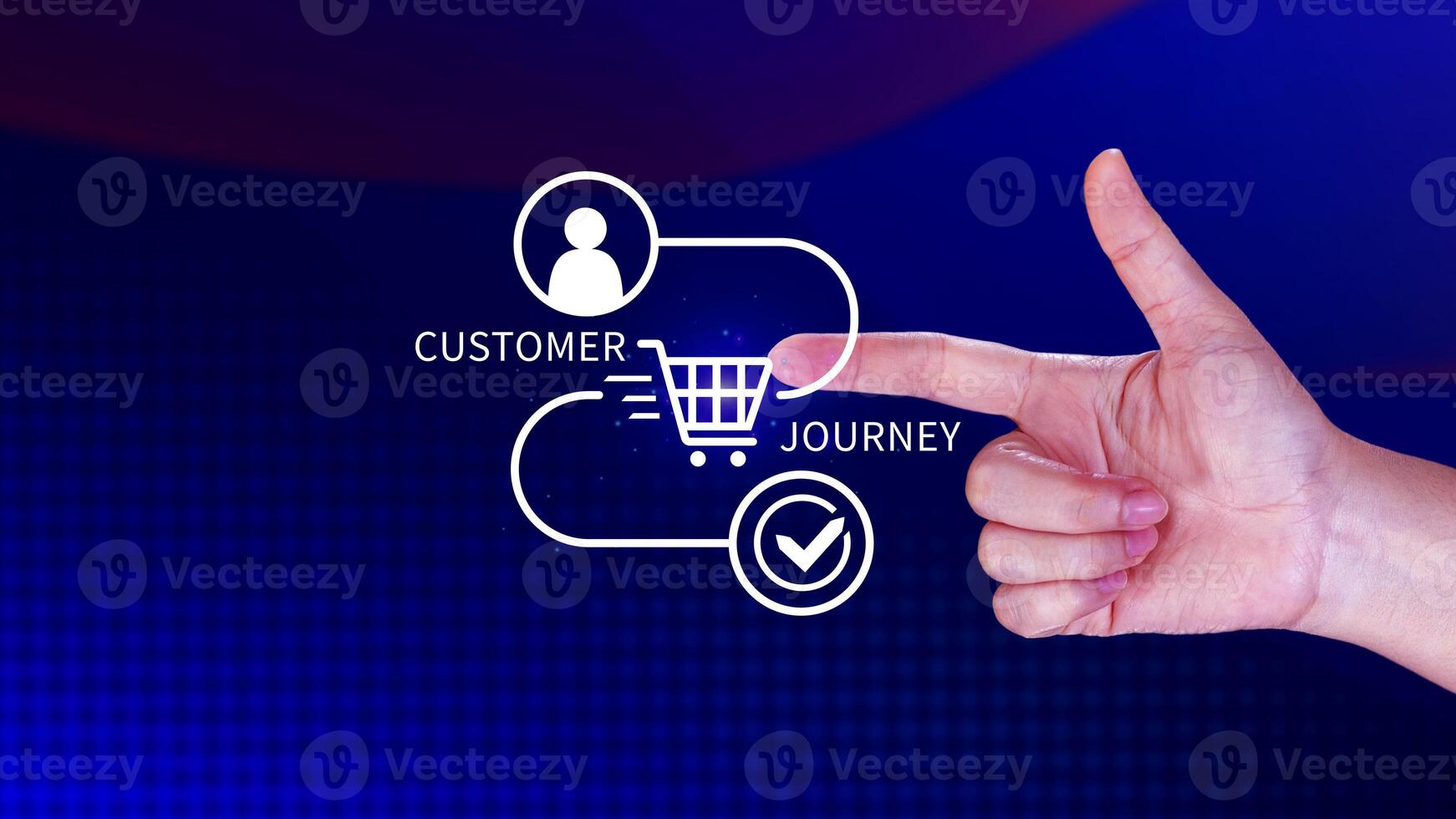 Customer journey concept, marketing and customer behavior analysis, Understanding customer journey to improve their overall customer experience and increase loyalty, Marketing strategic planning. photo