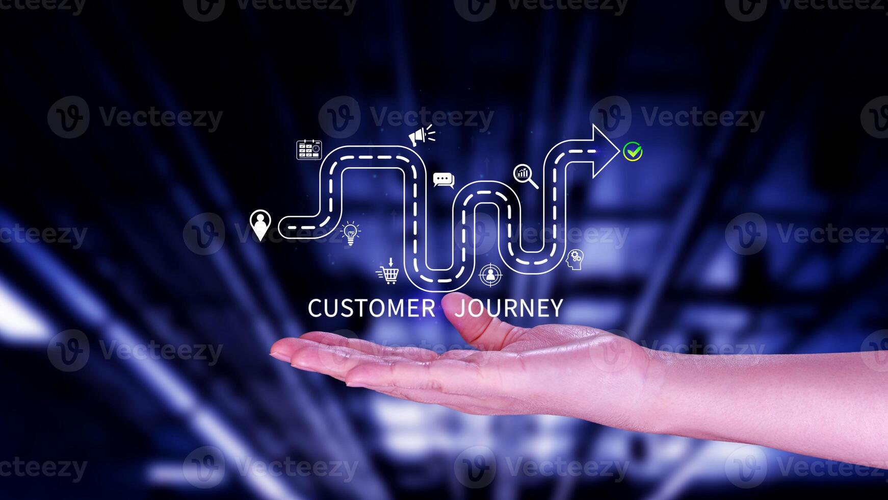 Customer journey concept, marketing and customer behavior analysis, Understanding customer journey to improve their overall customer experience and increase loyalty, Marketing strategic planning. photo