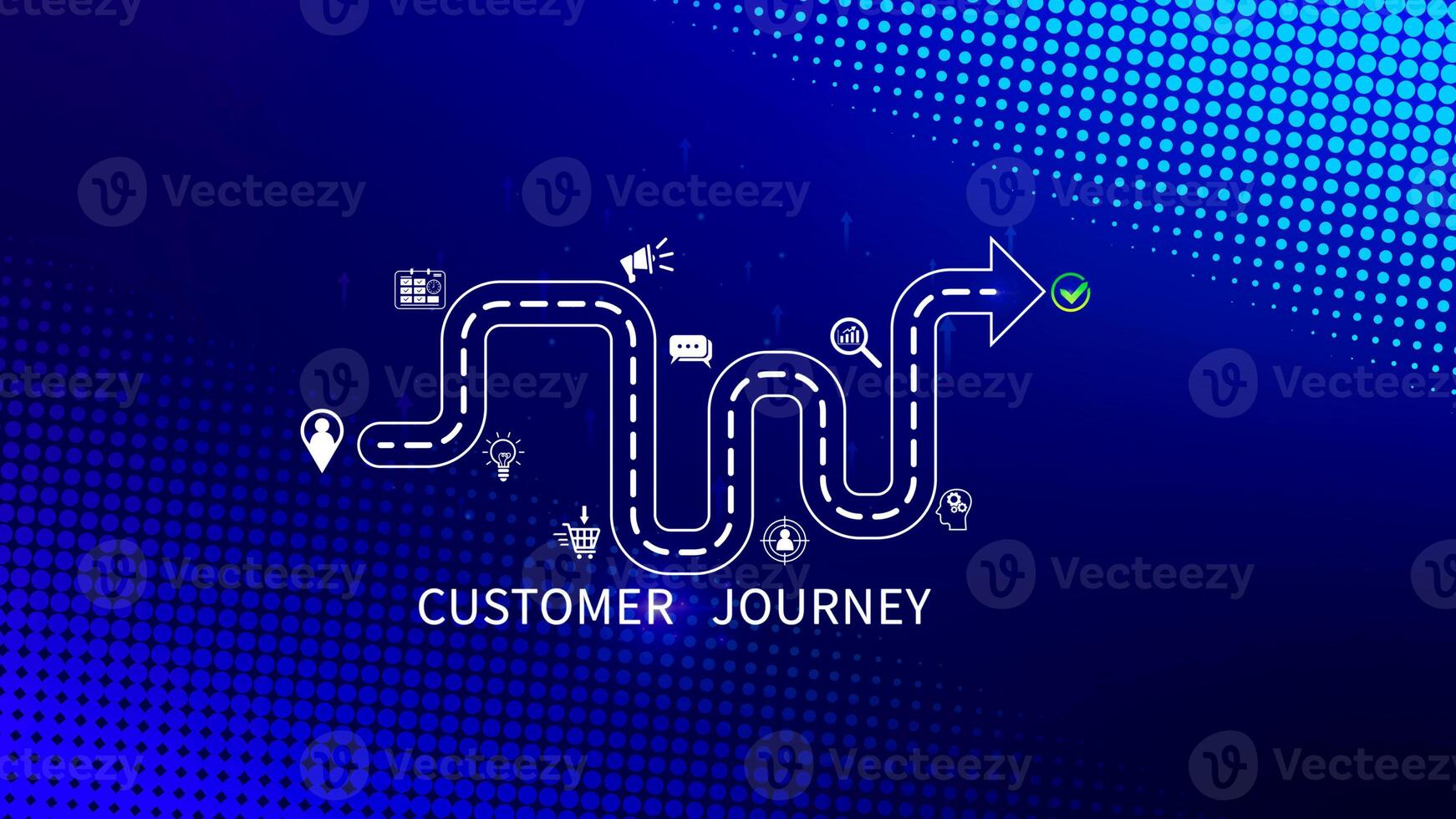 Customer journey concept, marketing and customer behavior analysis, Understanding customer journey to improve their overall customer experience and increase loyalty, Marketing strategic planning. photo