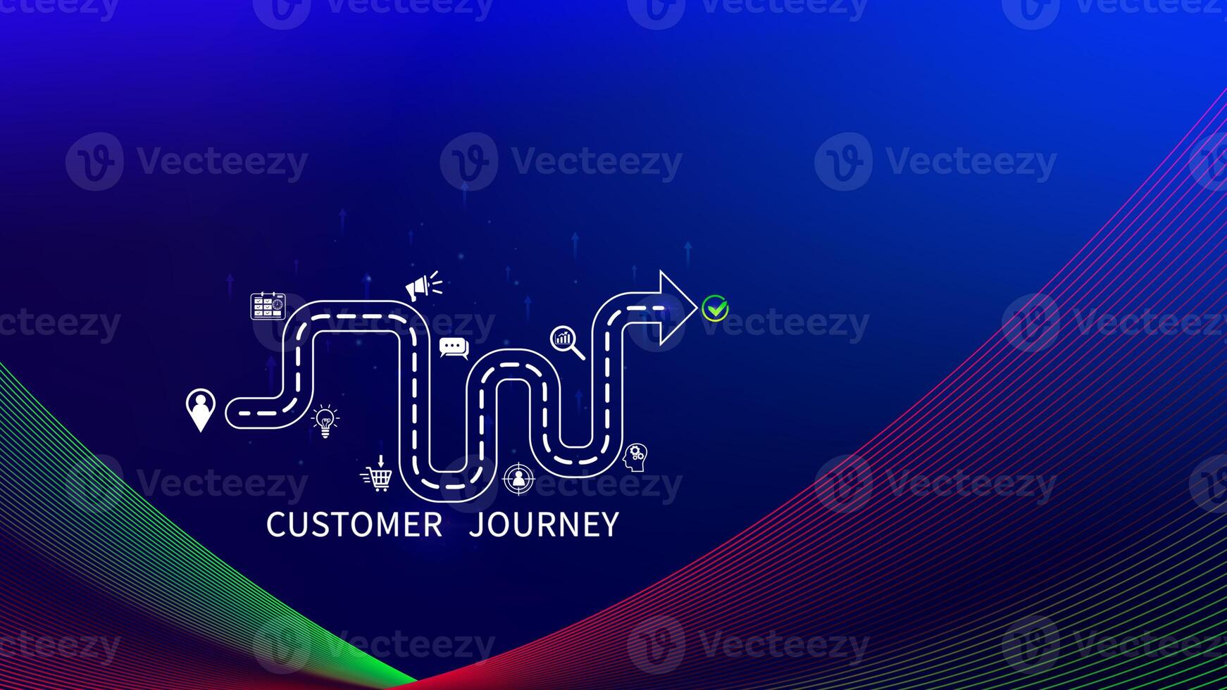 Customer journey concept, marketing and customer behavior analysis, Understanding customer journey to improve their overall customer experience and increase loyalty, Marketing strategic planning. photo