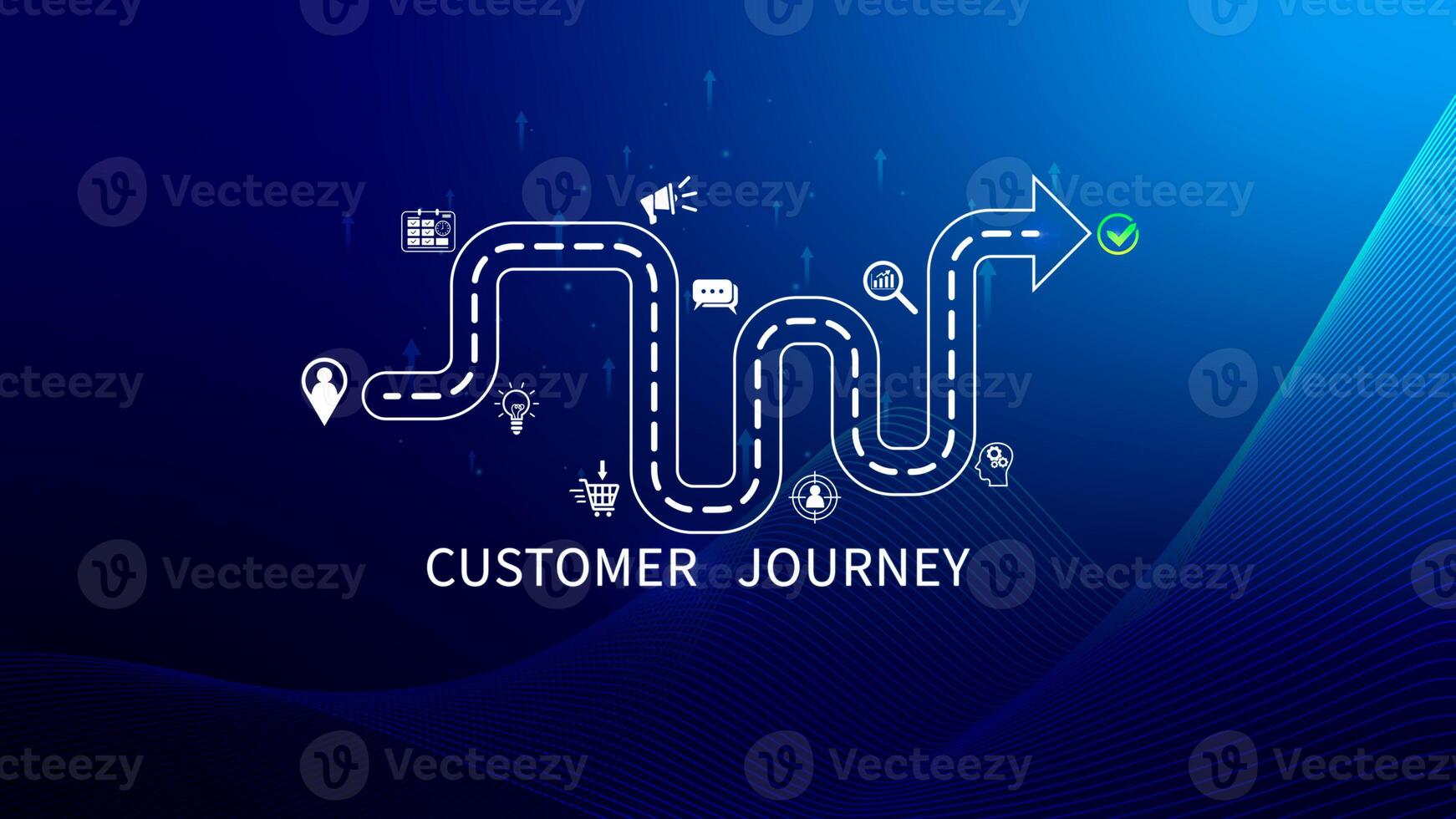 Customer journey concept, marketing and customer behavior analysis, Understanding customer journey to improve their overall customer experience and increase loyalty, Marketing strategic planning. photo