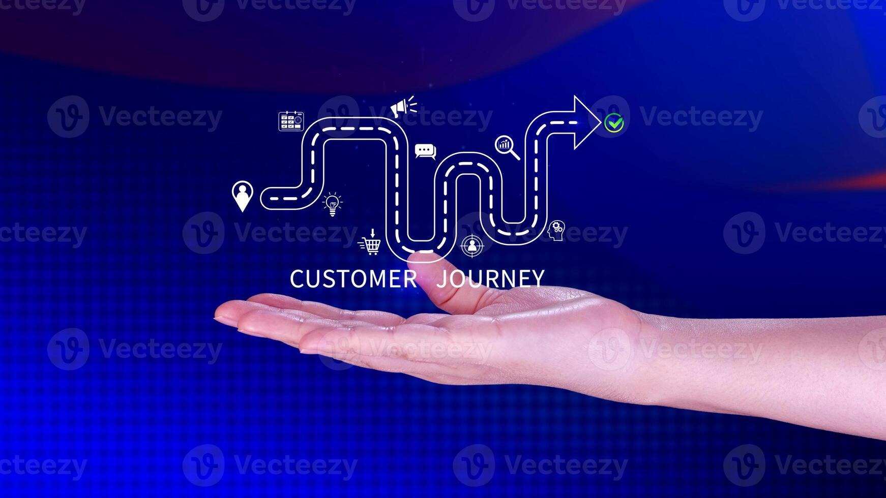 Customer journey concept, marketing and customer behavior analysis, Understanding customer journey to improve their overall customer experience and increase loyalty, Marketing strategic planning. photo