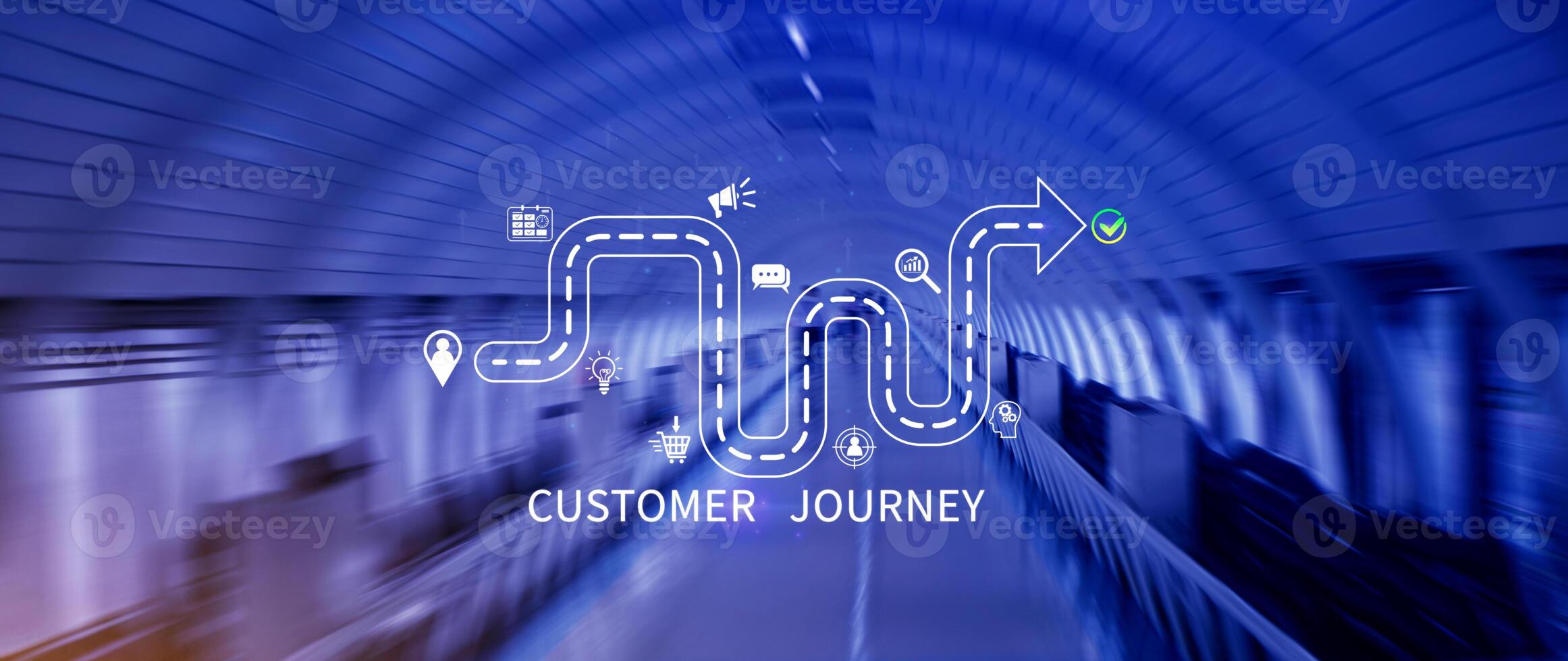 Customer journey concept, marketing and customer behavior analysis, Understanding customer journey to improve their overall customer experience and increase loyalty, Marketing strategic planning. photo