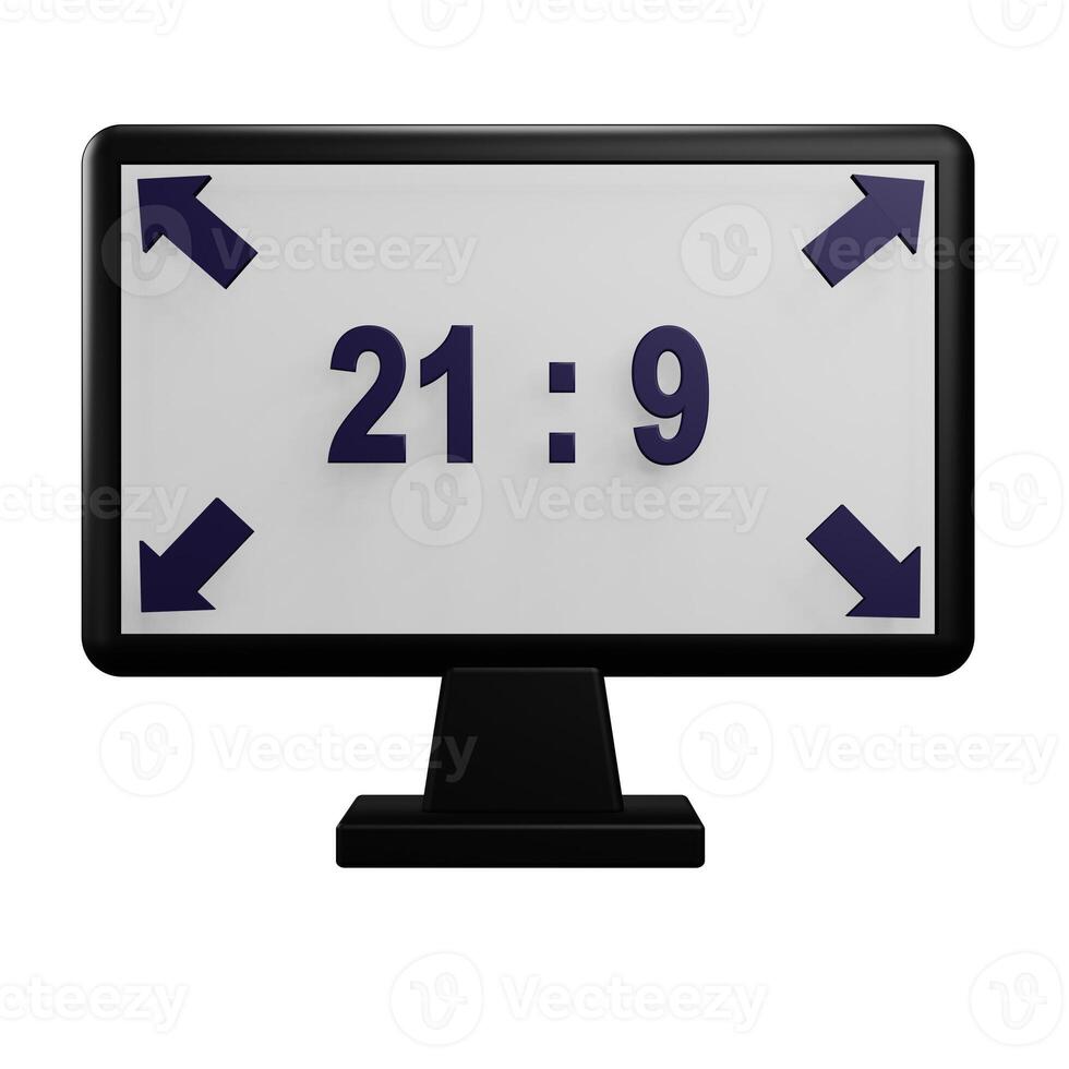 ratio monitor with transparent background photo