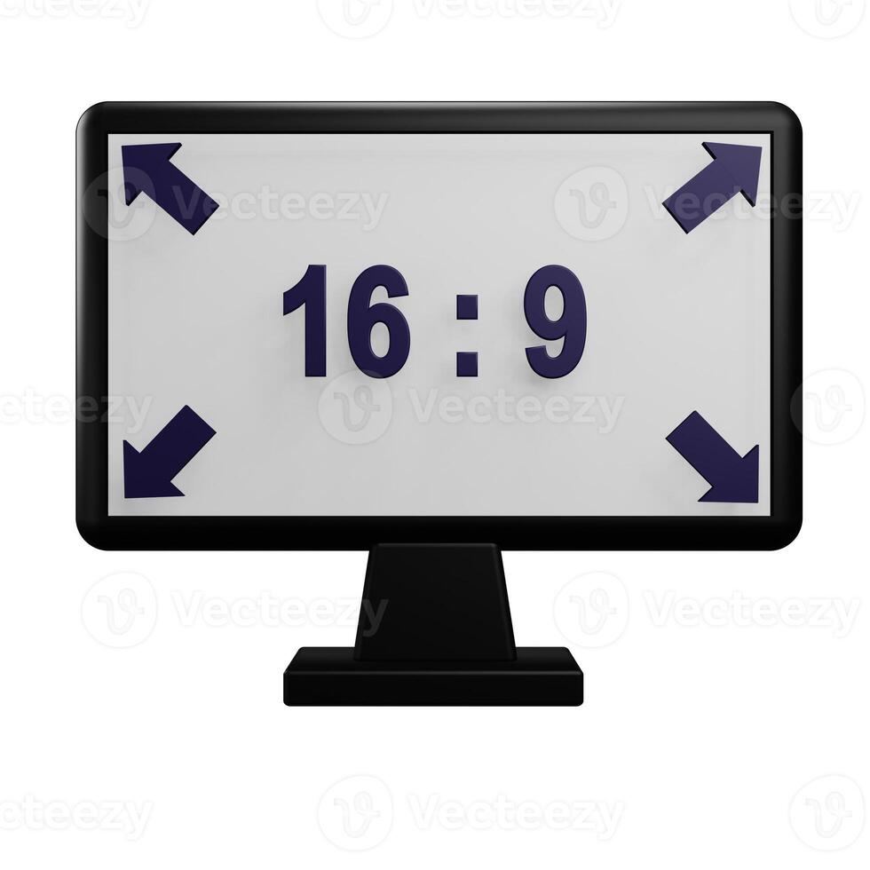 ratio monitor with transparent background photo
