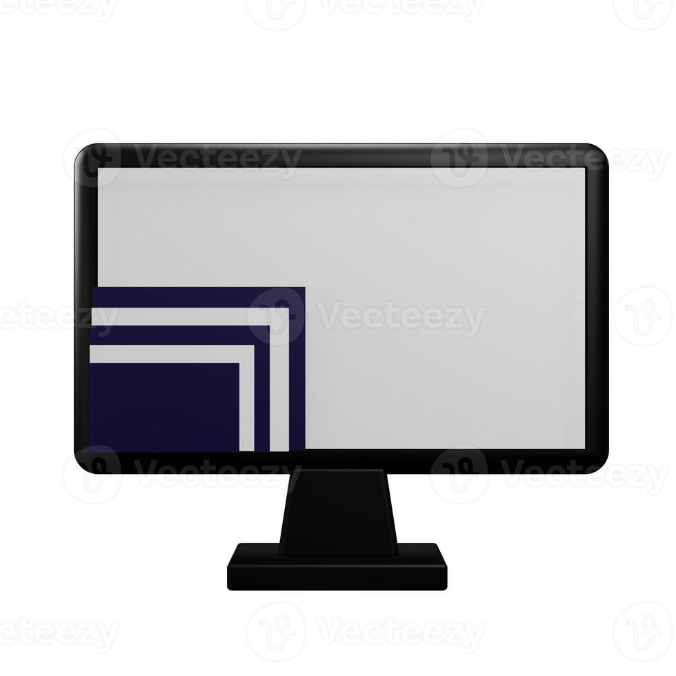Resolution monitor with transparent background photo