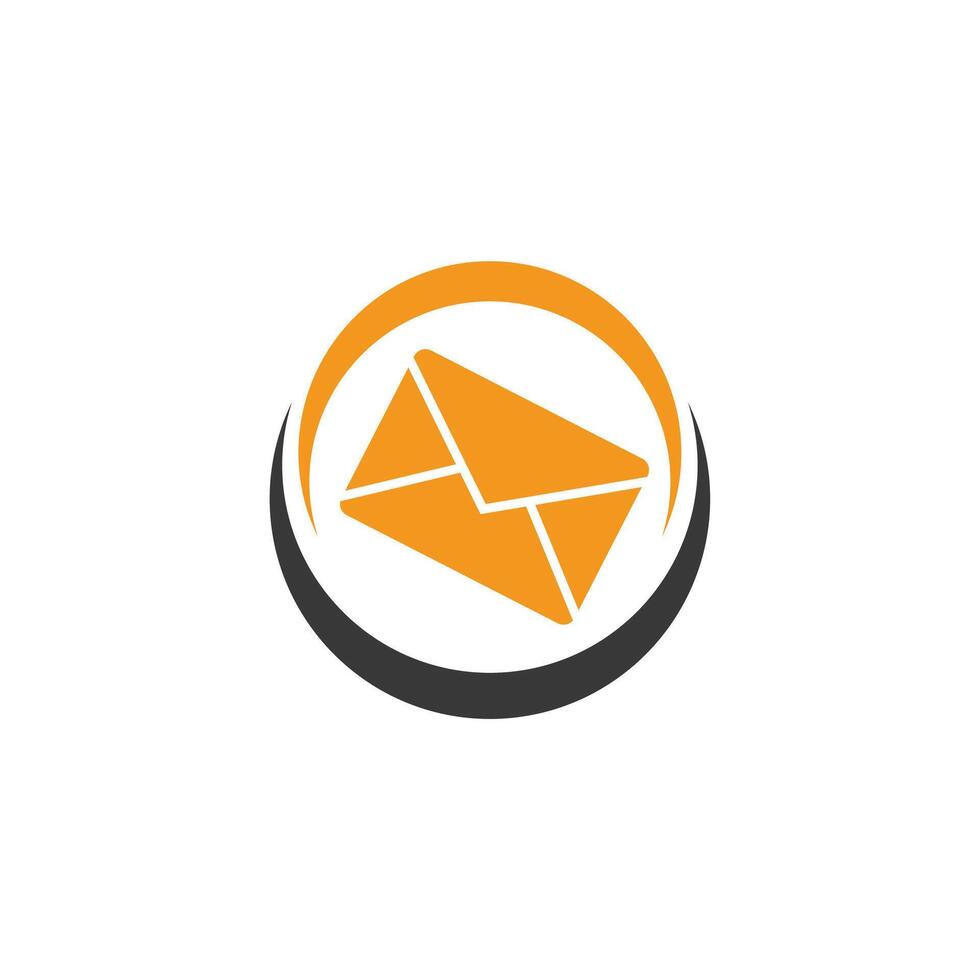Email envelope logo design vector