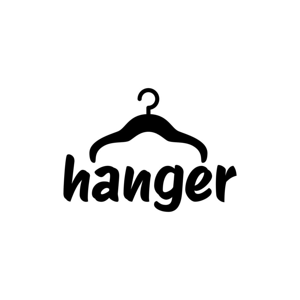 A black and white logo for a clothing store vector