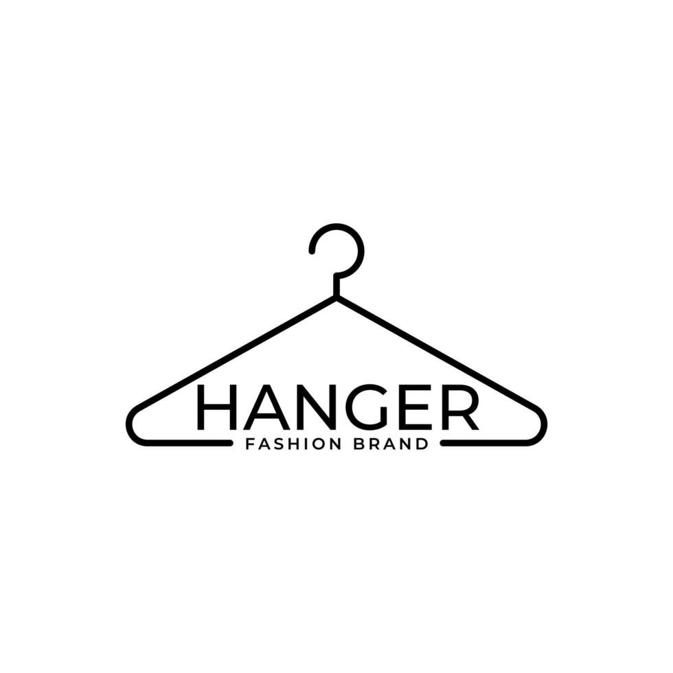 The hanger fashion brand logo vector