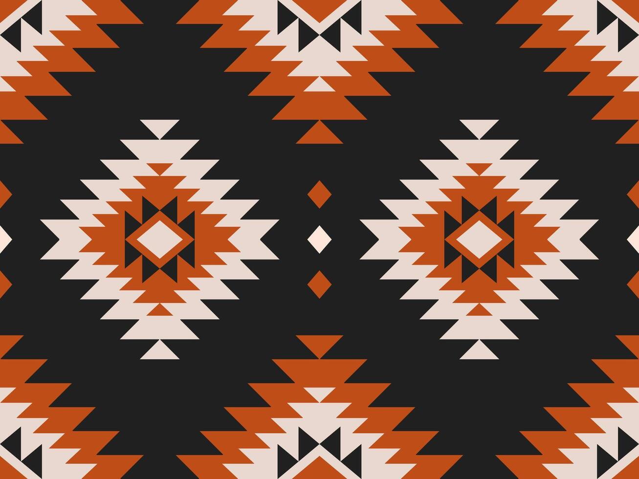 Tribal pattern art. Geometric ethnic seamless pattern traditional. Aztec ethnic ornament print. vector