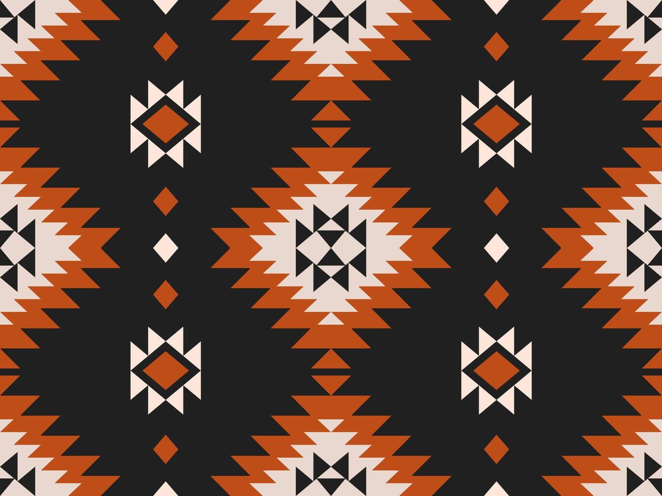 Geometric ethnic seamless pattern traditional. Aztec ethnic ornament print. Ethnic geometric pattern. vector