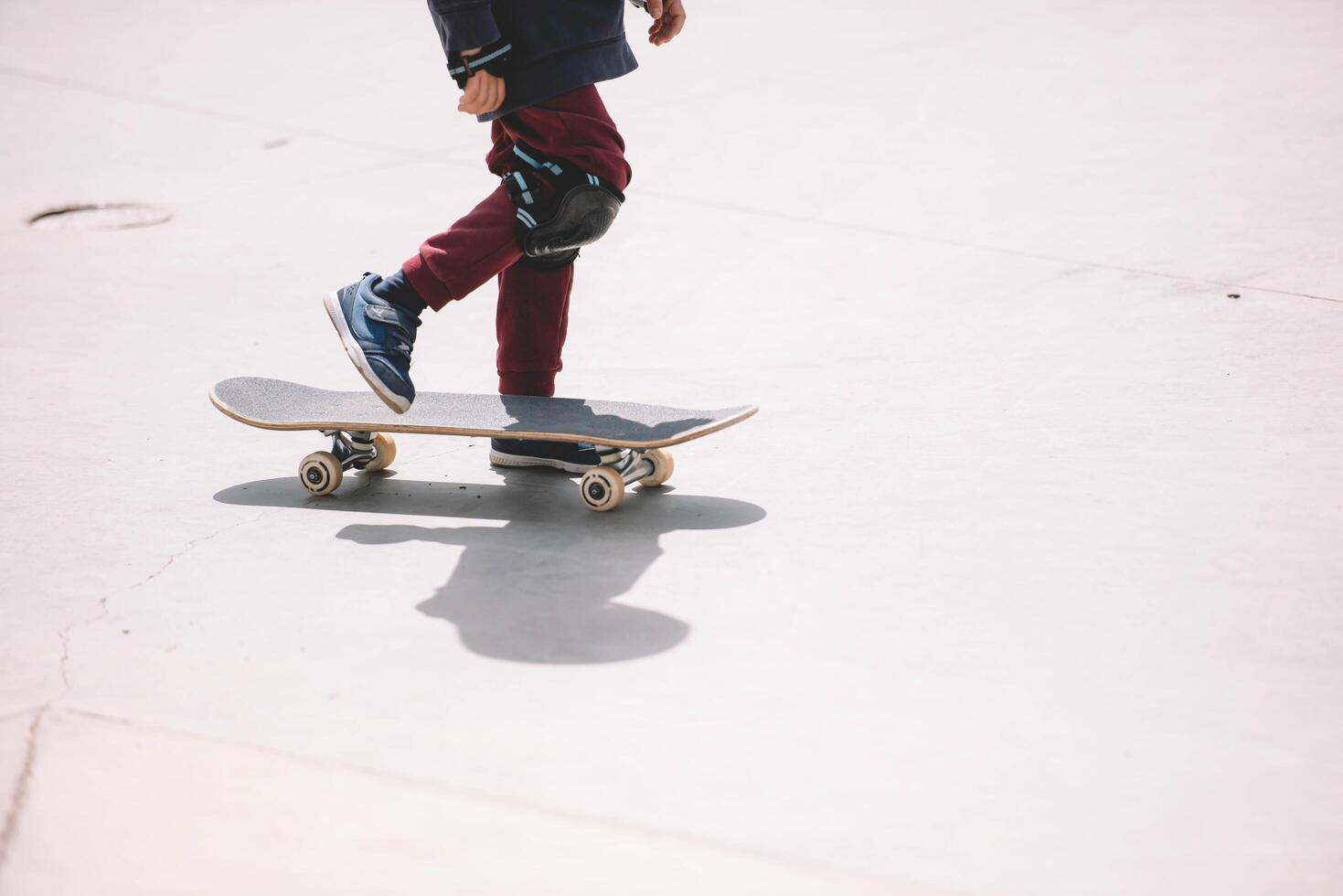 Skateboarding in the skate park photo
