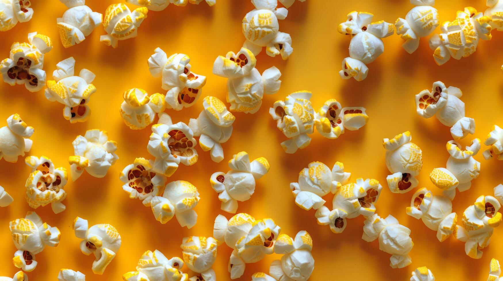 A close up of popcorn with yellow and white kernels photo