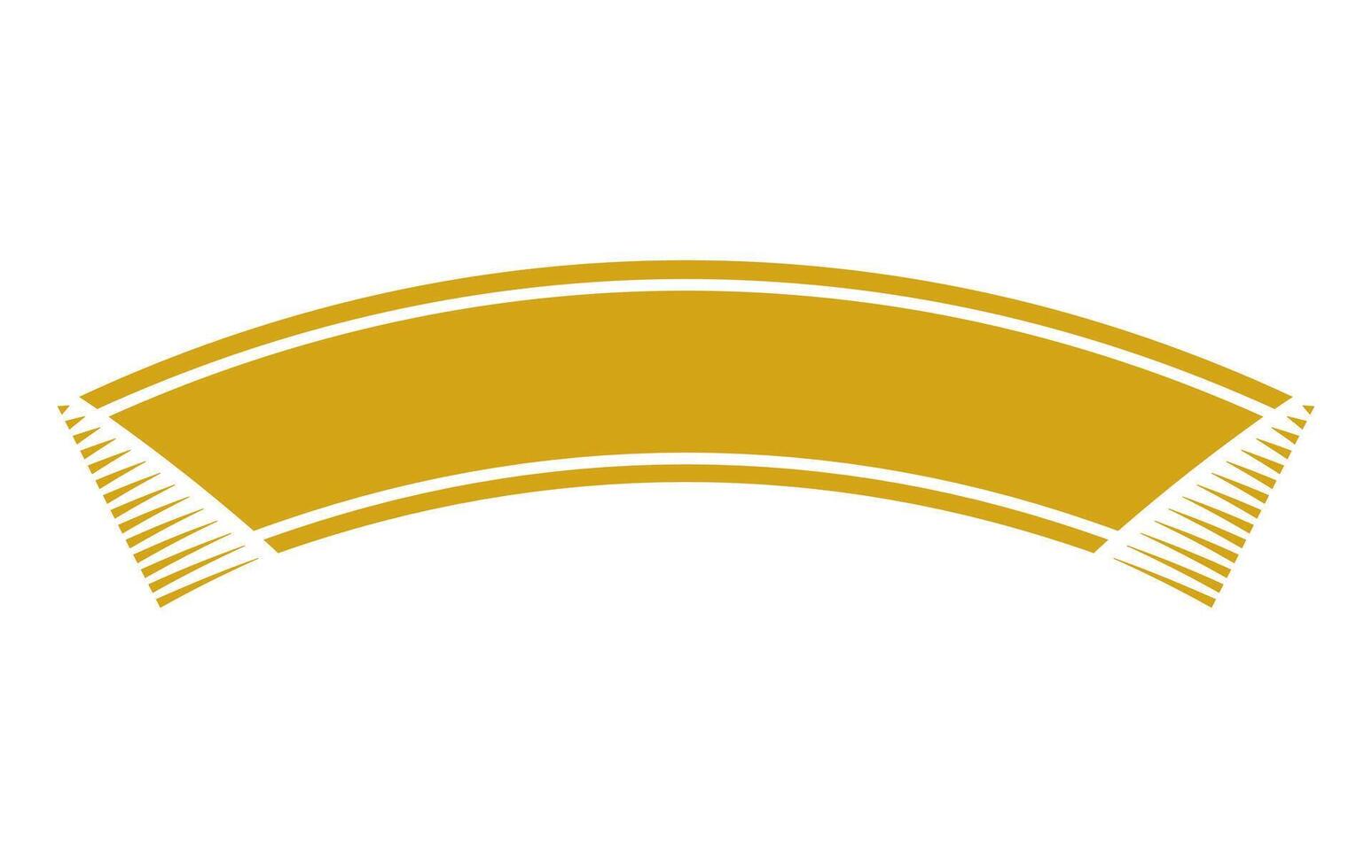 Golden Arch Ribbon Banner vector
