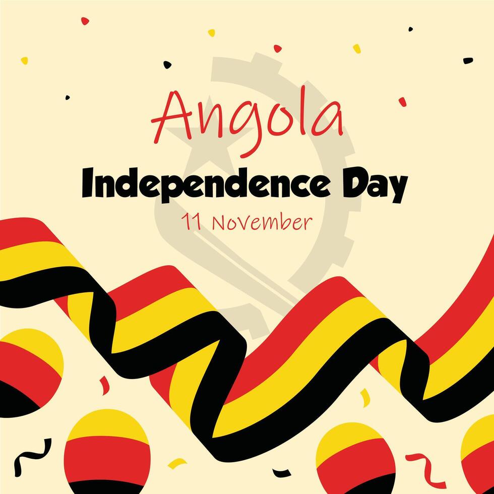 Angola independence day vector