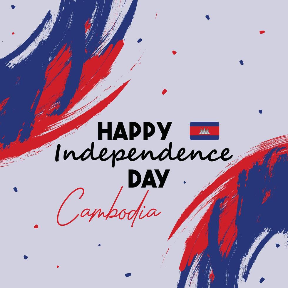 Happy independence day cambodia background illustration vector