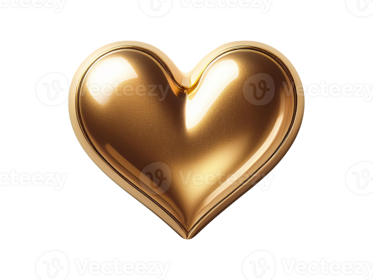 Heart Shape with Shadow Romantic Valentine's Day Clip Art png
