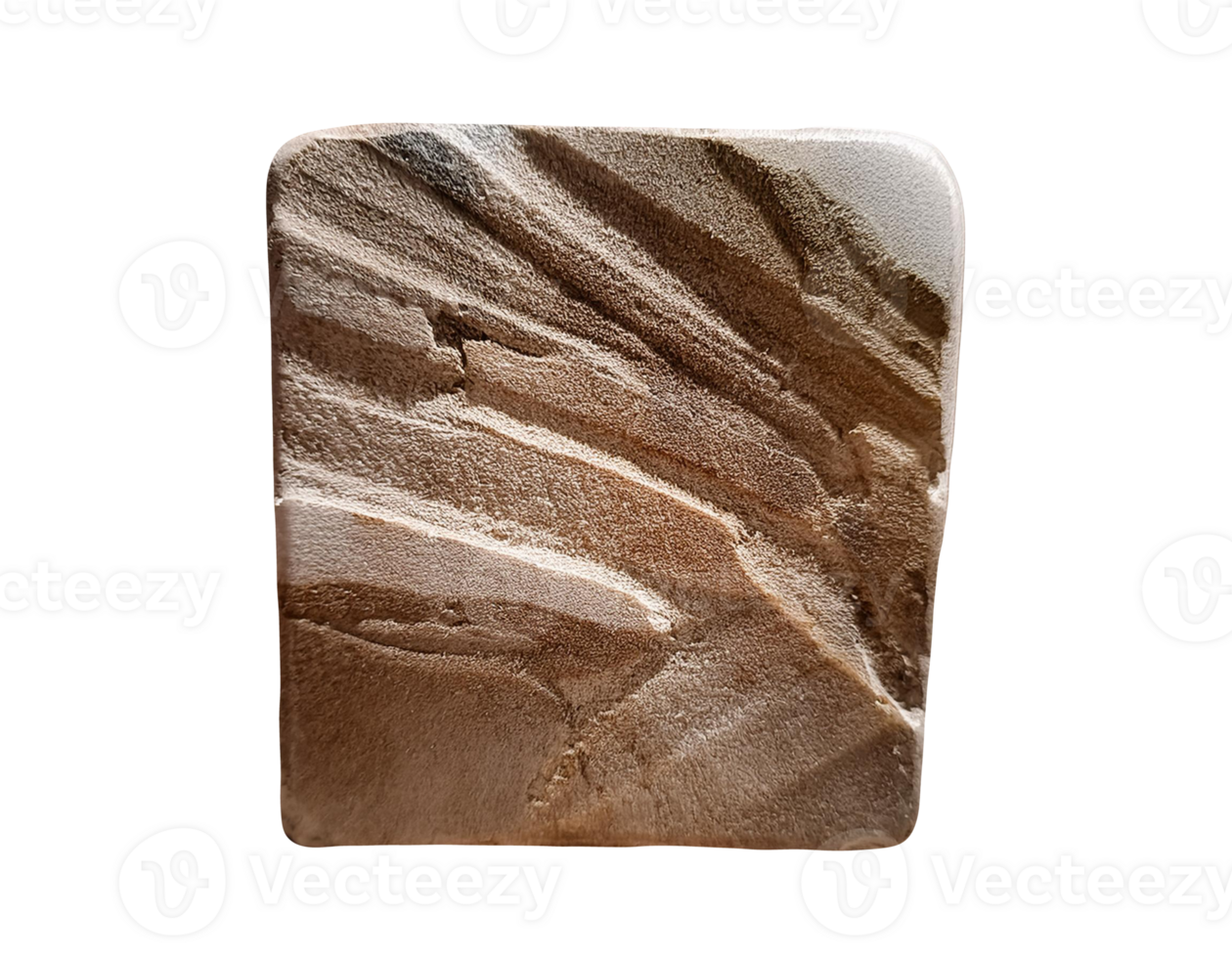 Close-Up of a Stone Bookend with Natural Texture and Solid Structure png