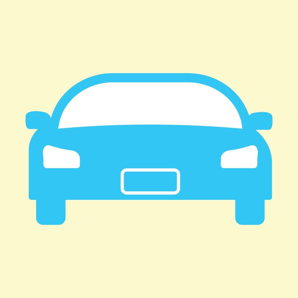 Blue car isolated on white vector