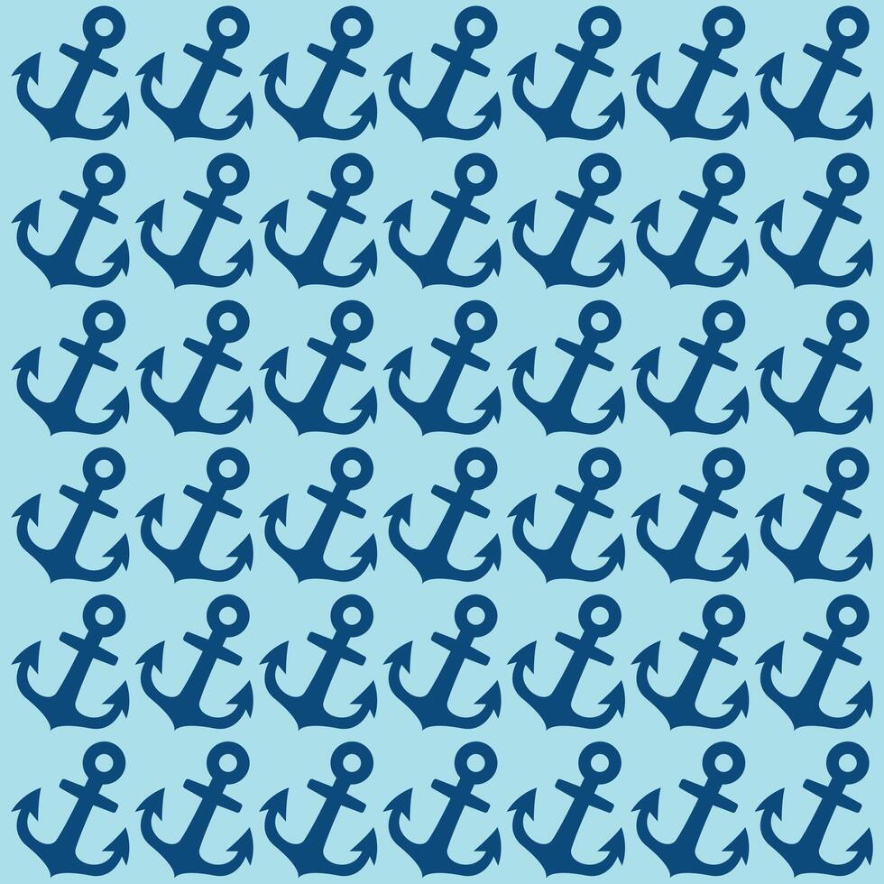 anchors blue pattern fabric vector