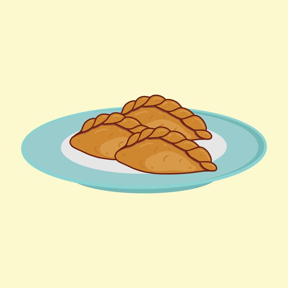 Pastel snack illustration from Indonesian vector